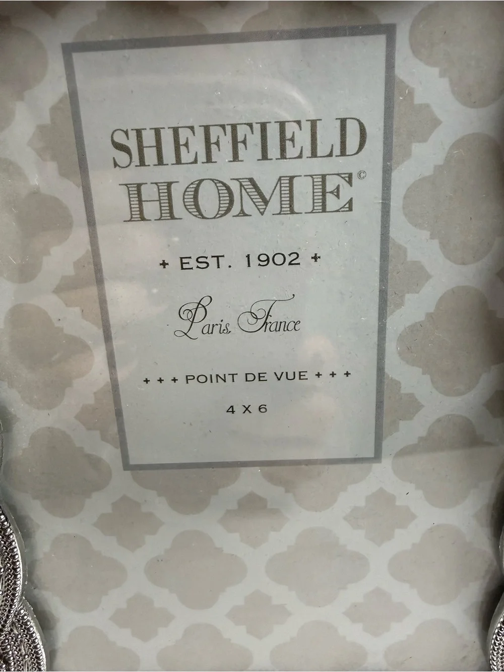 Sheffield Home Silver Braided Frame